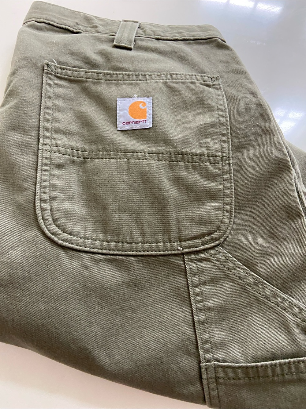 Carhartt Olive Green Relaxed Fit Work Pants - Picture 12 of 16